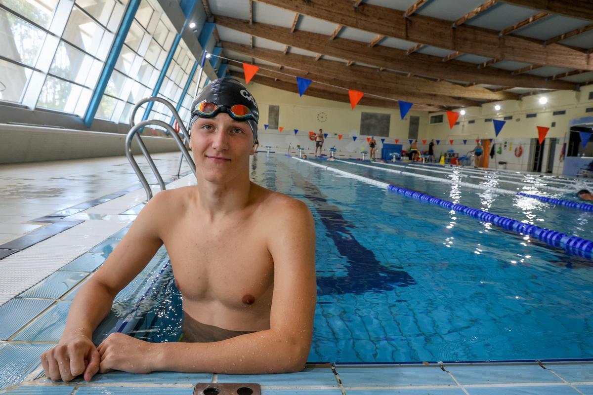 Yago Vicente compitió esta temporada en el Campeonato de Europa de salvamento.