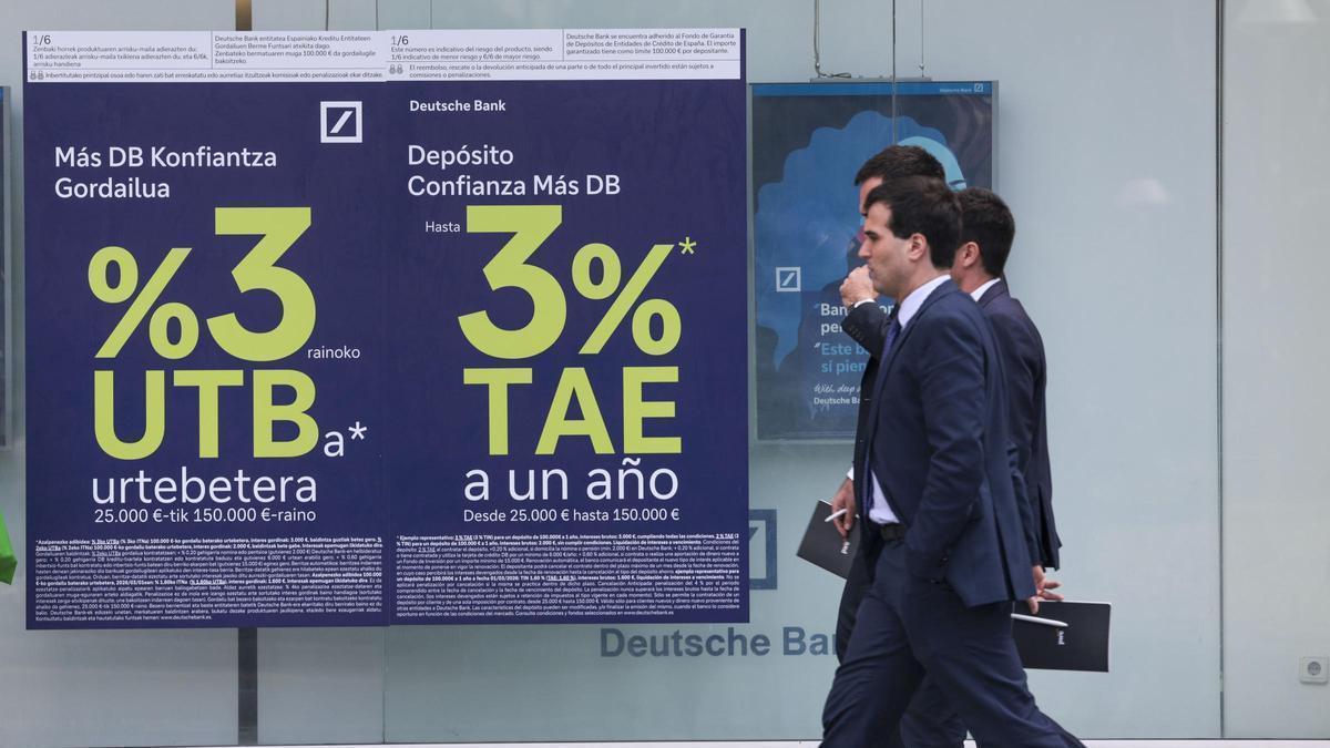 Publicidad de una entidad financiera.