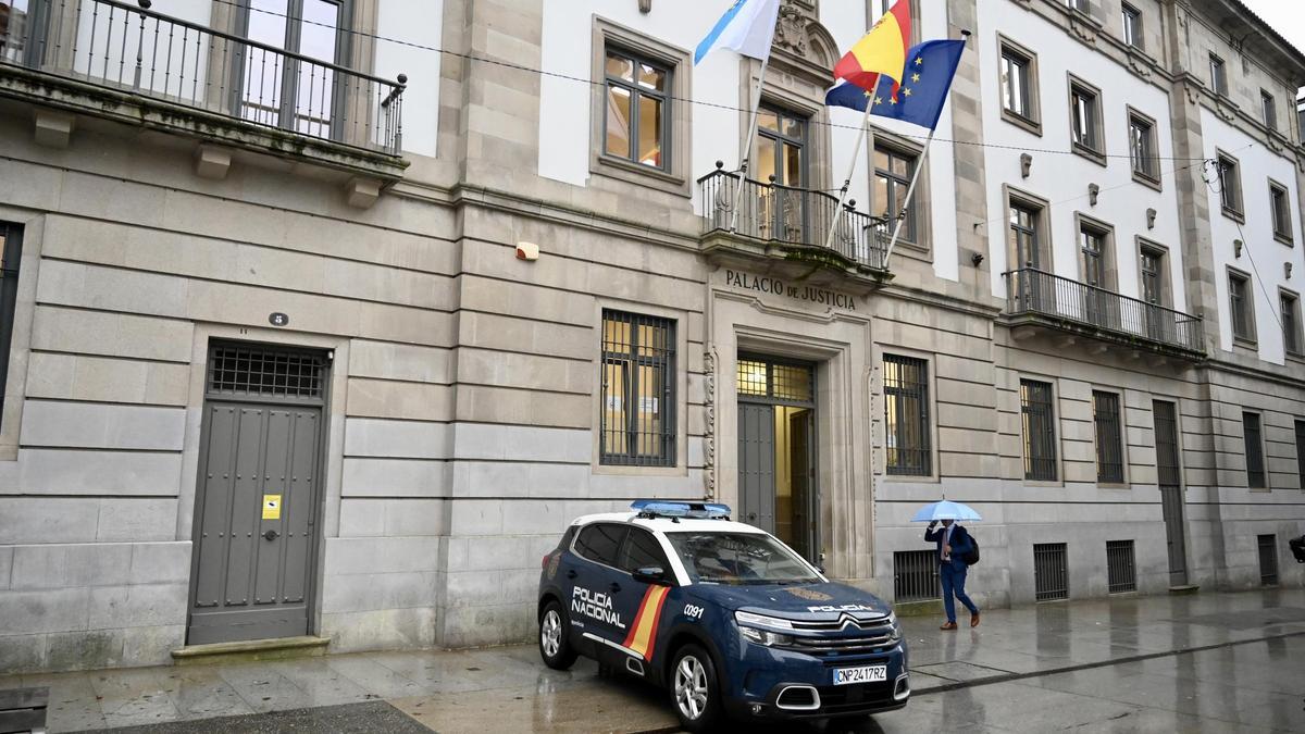 Fachada de la Audiencia Provincial de Pontevedra.