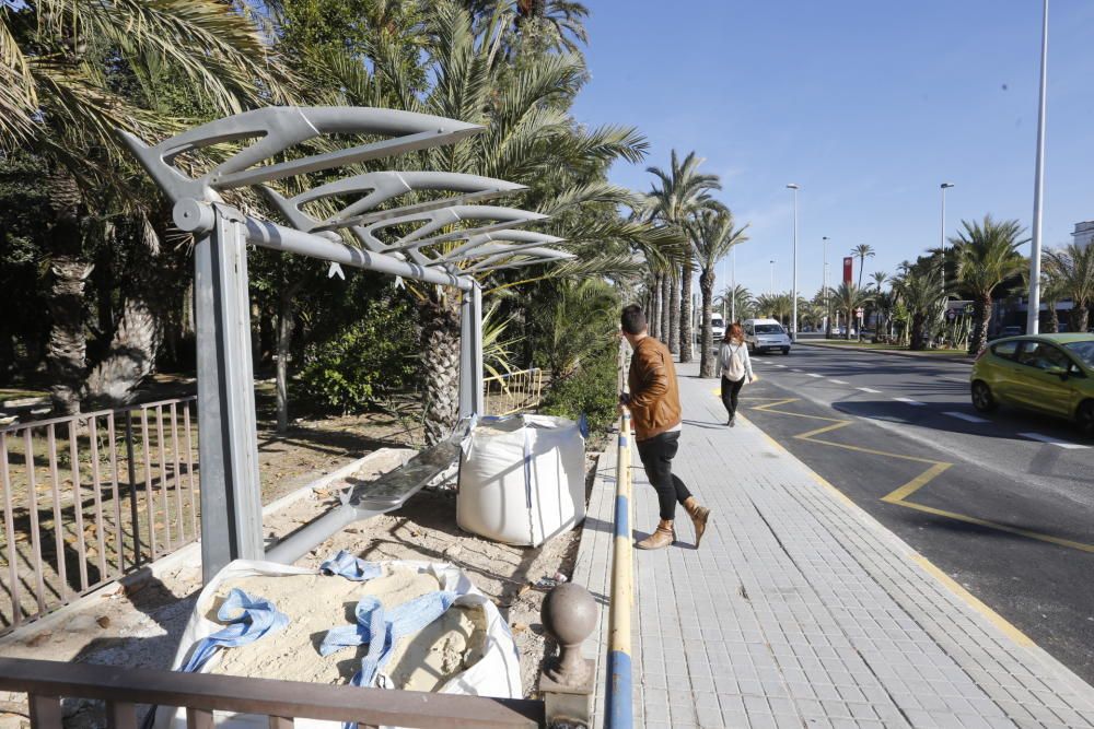 Así está el nuevo carril bici de Elche