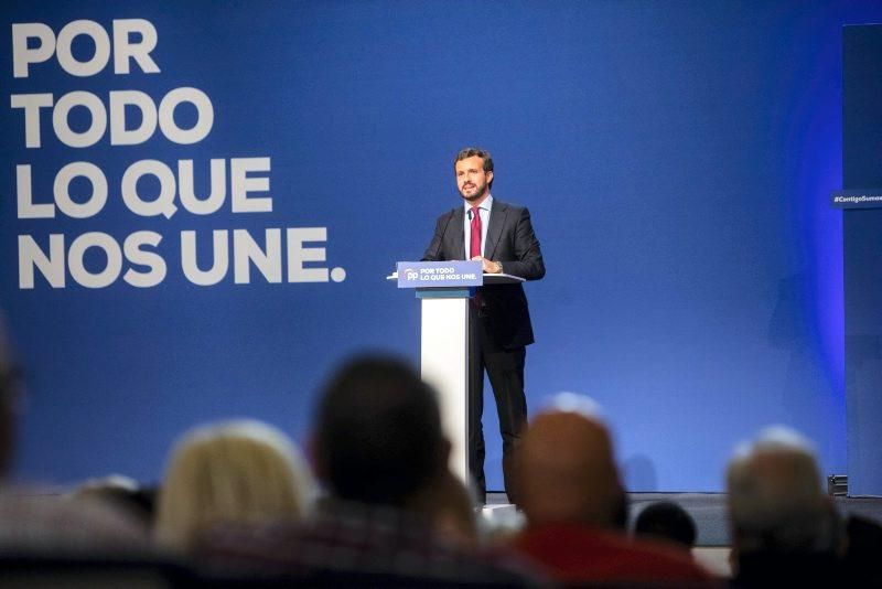 Mitin de Pablo Casado en Zaragoza el 6 de noviembre de 2019