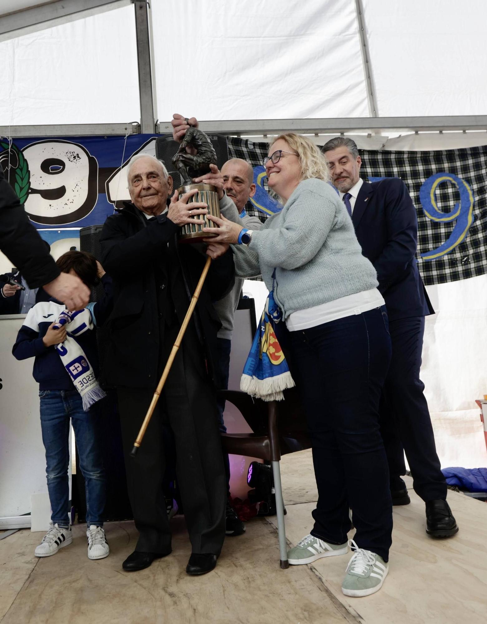 En imágenes: así fue el 98º aniversario del Real Oviedo en la previa del Tartiere