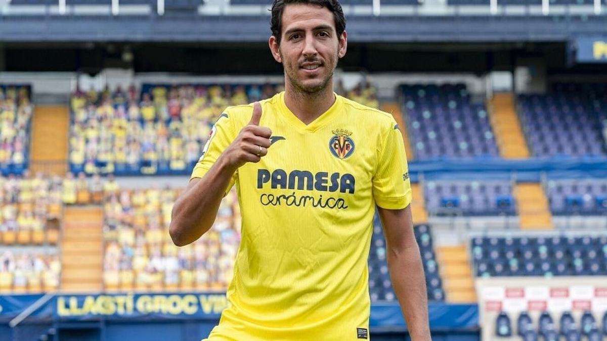 Dani Parejo en su presentación como jugador del Villarreal CF