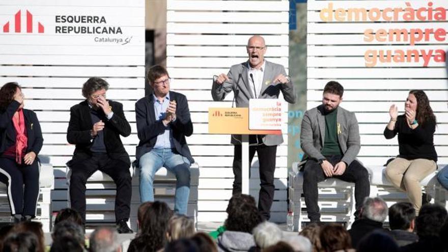 Rufián: ''Nosotros nos presentamos a las elecciones en legítima defensa por respeto a quienes votaron el 1-O''