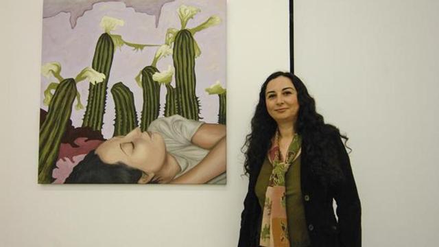 Inauguración de la exposiciónde Birsen Ozbilge en la Galería de Arte de ULPGC. | andrés cruz
