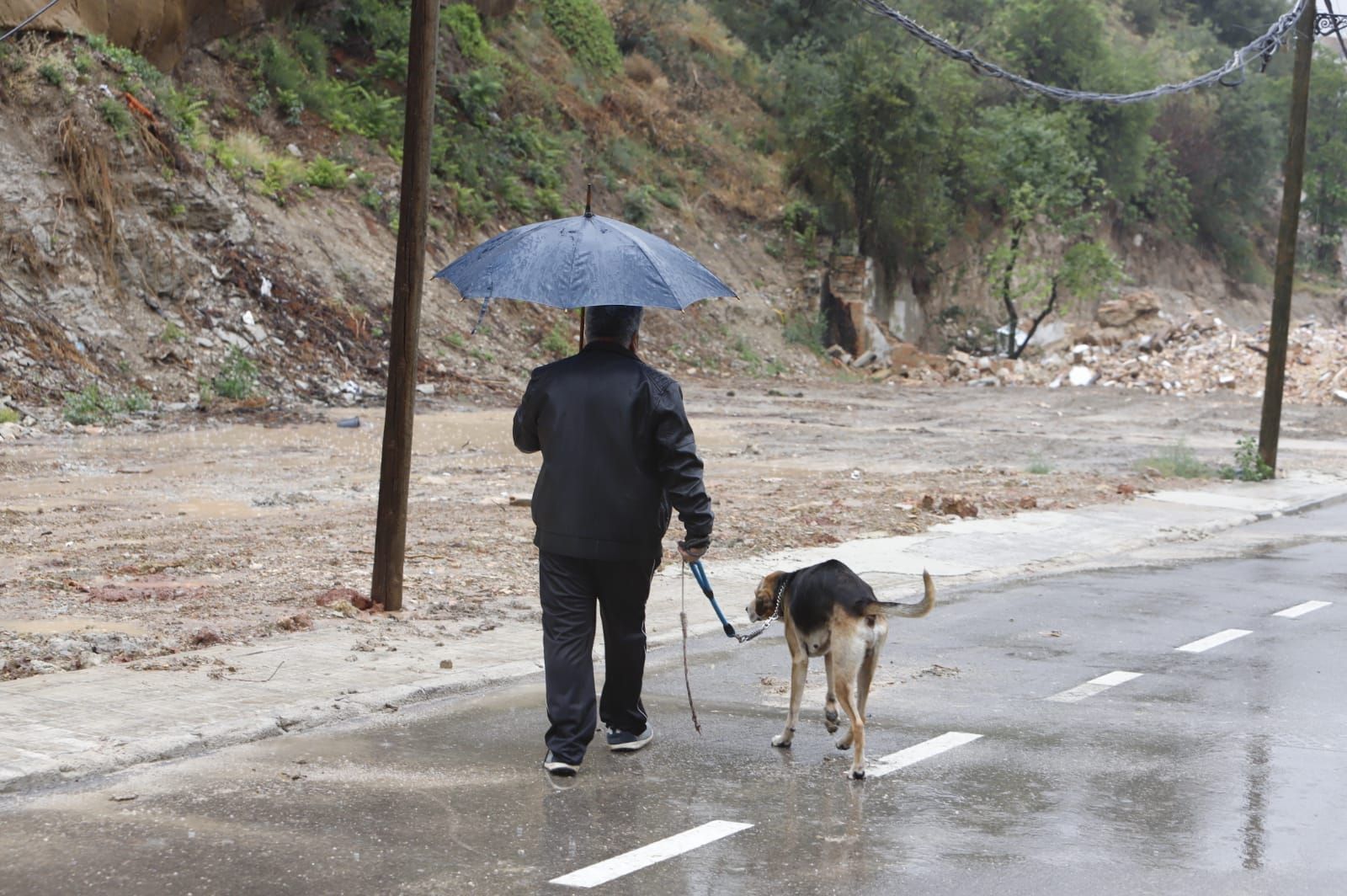 Así están siendo las lluvias torrenciales en Ontinyent