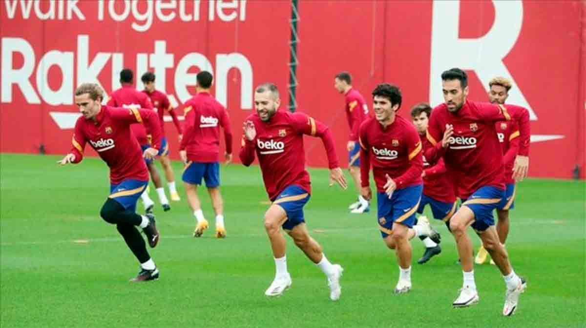 Así ha sido el entrenamiento del Barça antes de recibir al Real Madrid