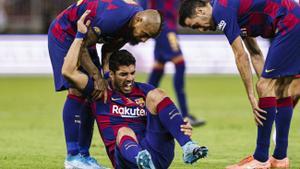 Luis Suárez fue intervenido, mediante una artroscopia,  por el doctor Ramon Cugat para resolver una lesión en el menisco externo de la rodilla derecha realizando una sutura. Fue en enero de 2020, tras la Supercopa disputada ante el Atlético.