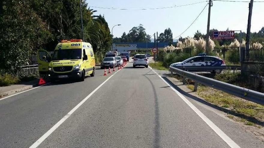 El accidente afectó a un carril de circulación. // Fdv