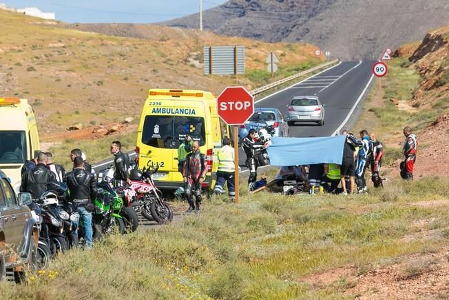 FUERTEVENTURA - Un hombre de 28 años fallece en un accidente de moto en la zona de Tamariche, Fuerteventura - 26-03-17