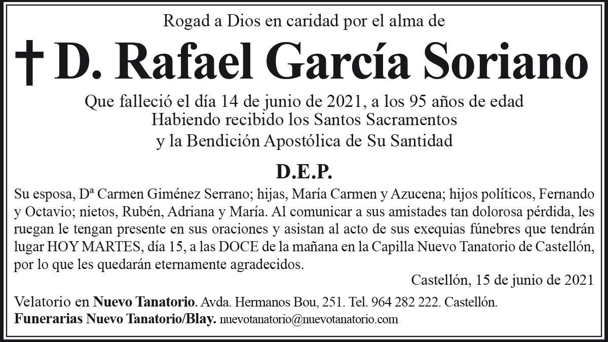 D. Rafael García Soriano