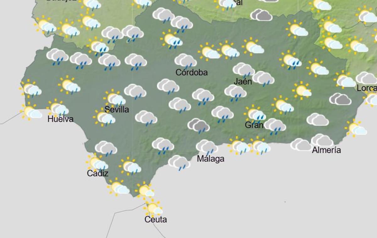 Previsión para el sábado 25 de abril en Andalucía