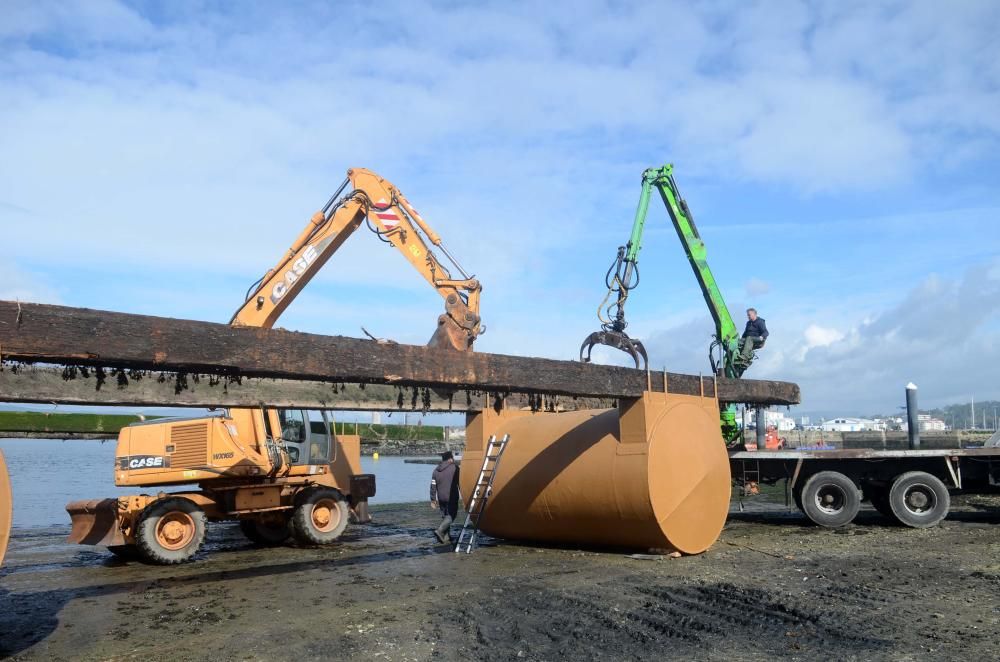 La construcción de bateas llega a Vilagarcía.