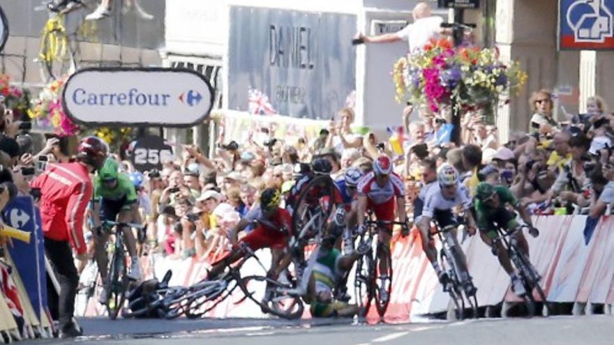 Las imágenes de la primera jornada del Tour de Francia 2014