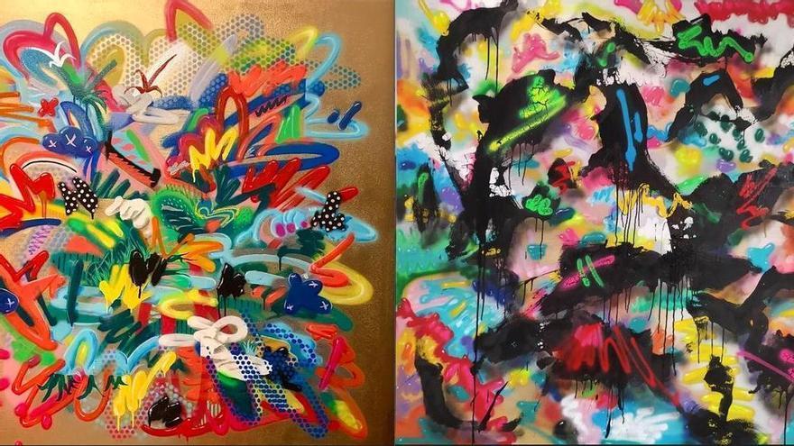 Entre el óleo y el aerosol: Edufuzz expone su obra en el Club INFORMACIÓN