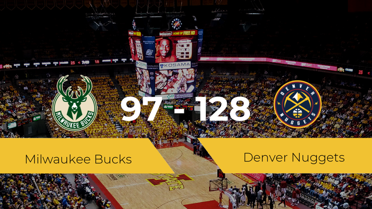 Victoria de Denver Nuggets ante Milwaukee Bucks por 97-128