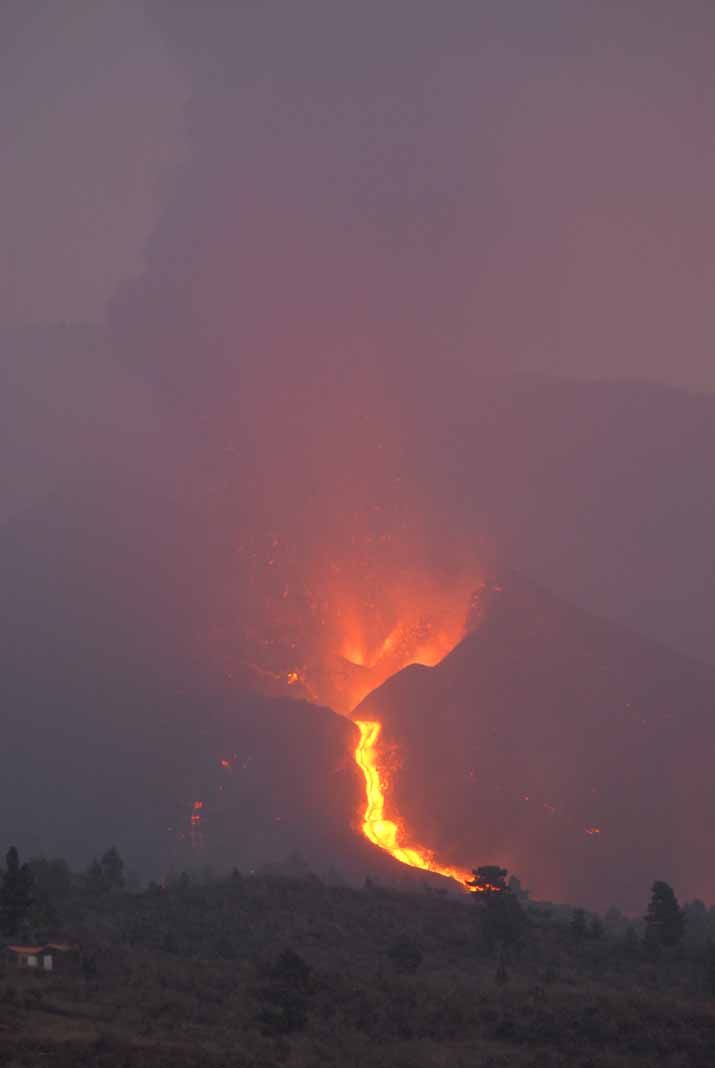 Imágenes del volcán de La palma