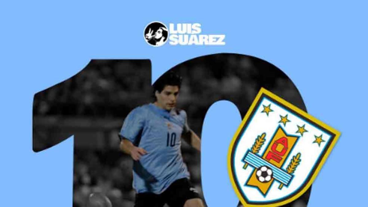 Luis Suárez celebra su debut