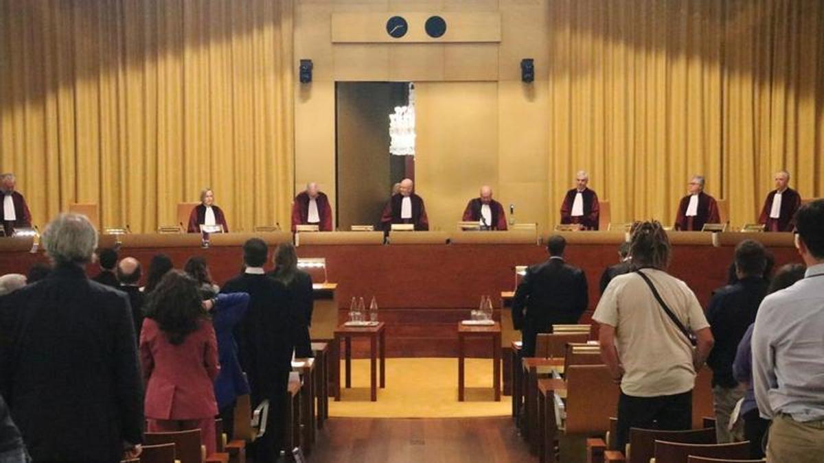La sala gran del TJUE en la vista per les prejudicials de l'Audiència Nacional sobre l'aplicació de la llei d'amnistia en el cas de terrorisme dels CDR