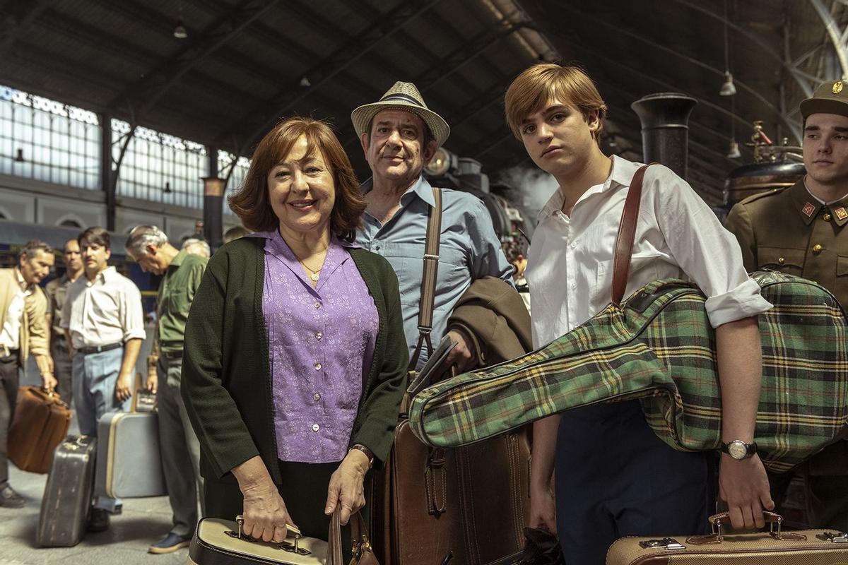 Carmen Machi, Karra Elejalde y Matteo Artuñedo en la película 'La voz del sol'