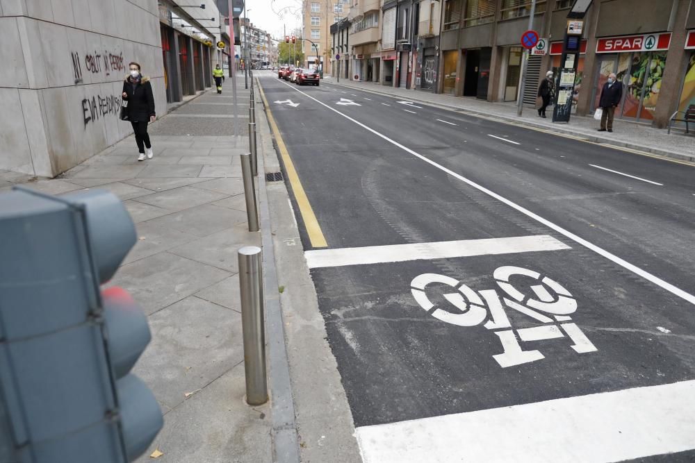 Reobre el carrer Migdia de Girona