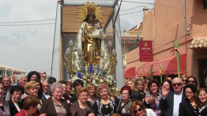 Una visita de la peregrina a la provincia, en imagen de archivo.