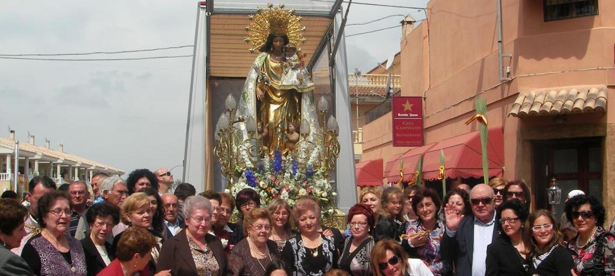 Una visita de la peregrina a la provincia, en imagen de archivo.