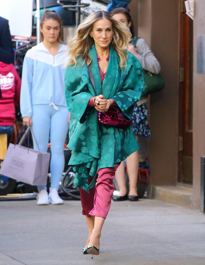 Sarah Jessica Parker en el rodaje de 'And Just Like That'