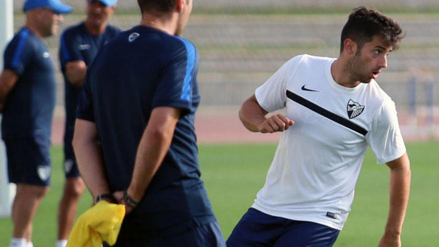 Jony, durante un entrenamiento reciente.