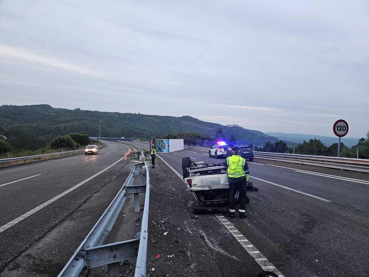 Otra imagen de momentos posteriores al accidente.