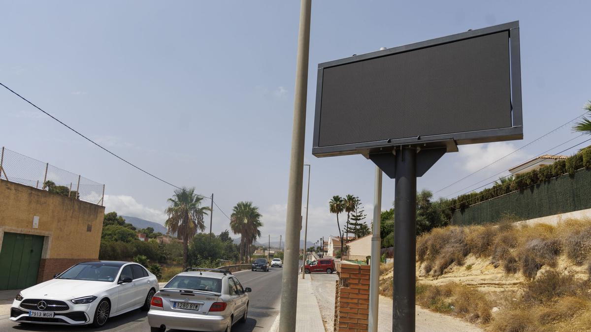 Cartagena instala tres pantallas informativas para avisar a los conductores de incidencias en la zona oeste