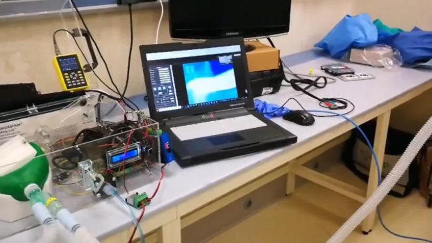 Primera prueba superada: el respirador impreso en 3D funciona en cerdos