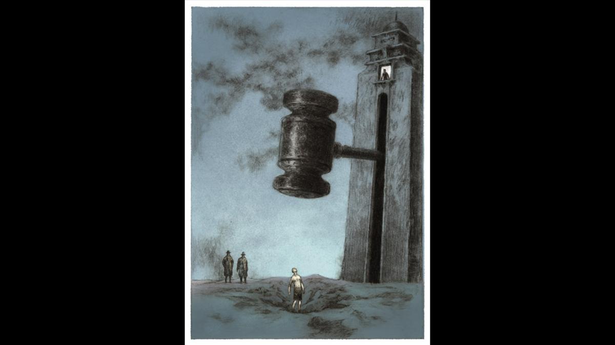 Ilustración de Fernando Falcone en 'El Proceso', de Franz Kafka.