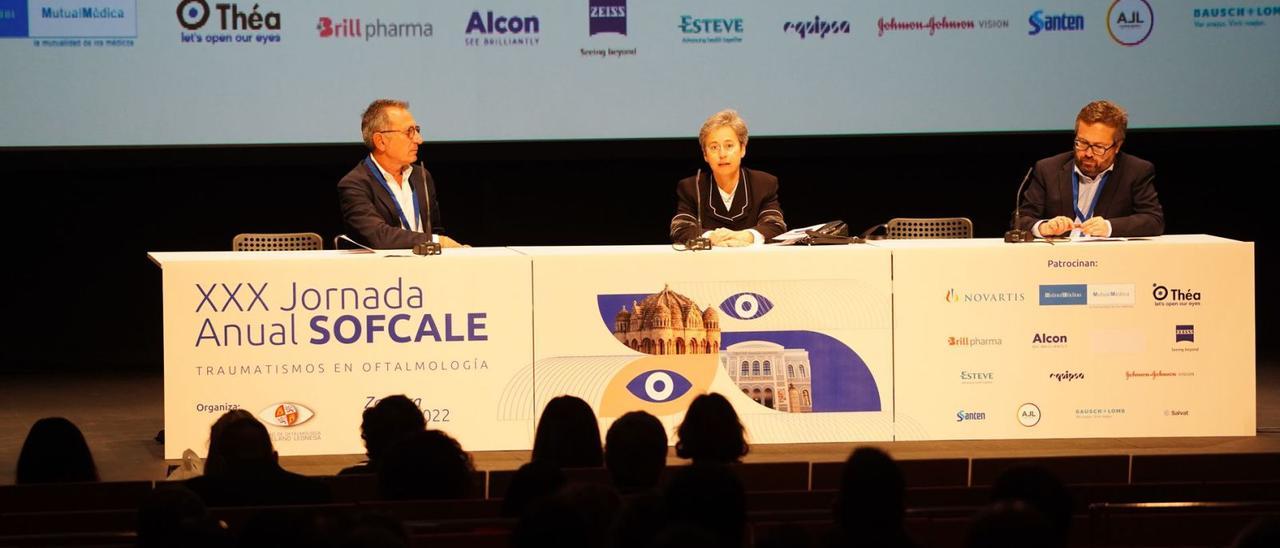 Un momento de la Jornada Anual de la Sociedad de Oftalmología Castellano Leonesa, que tuvo lugar en Zamora.