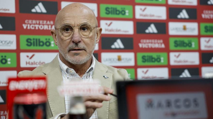 El seleccionador Luis de la Fuente, en rueda de prensa