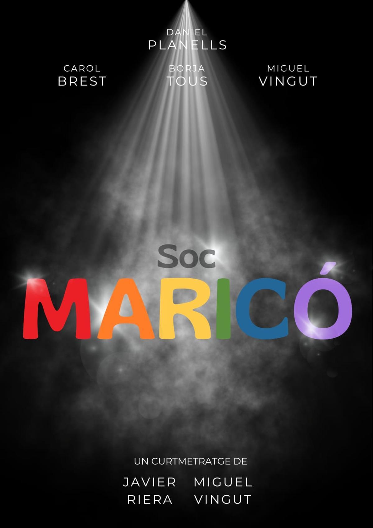 Cartel del cortometraje musical 'Sóc Maricó'