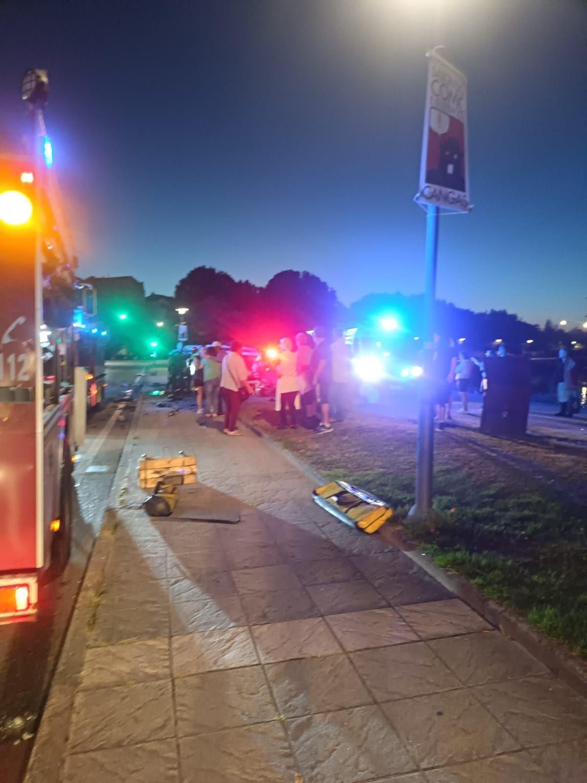 Accidente mortal en Cangas
