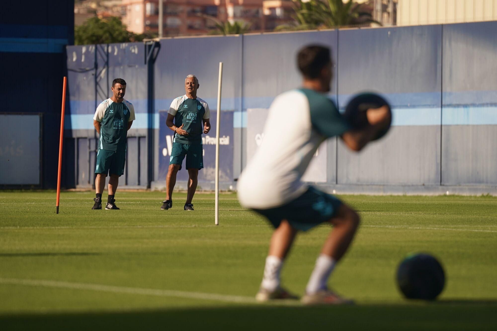 Primer entrenamiento del Málaga CF para la pretemporada