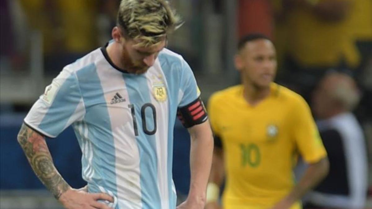 La selección argentina está siendo un calvario para Messi