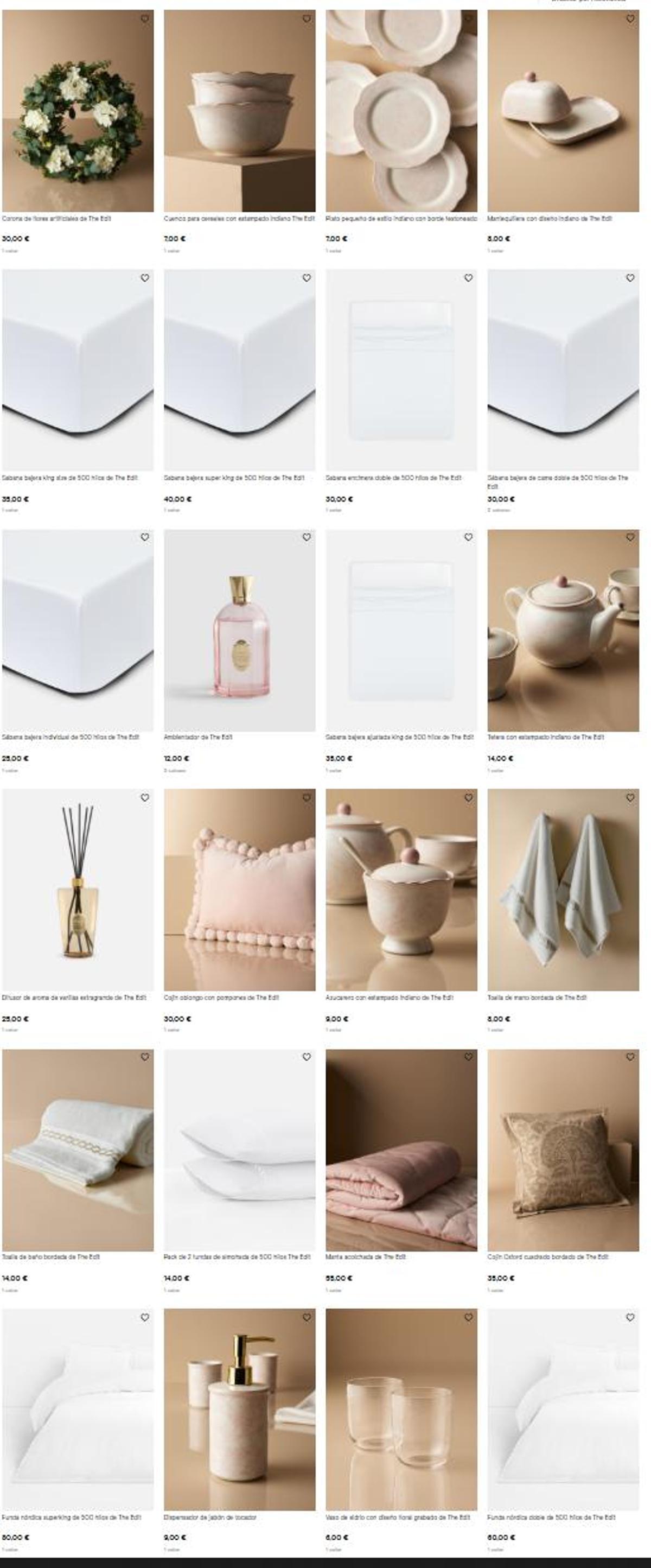 Algunos de los productos de la colección de lujo.