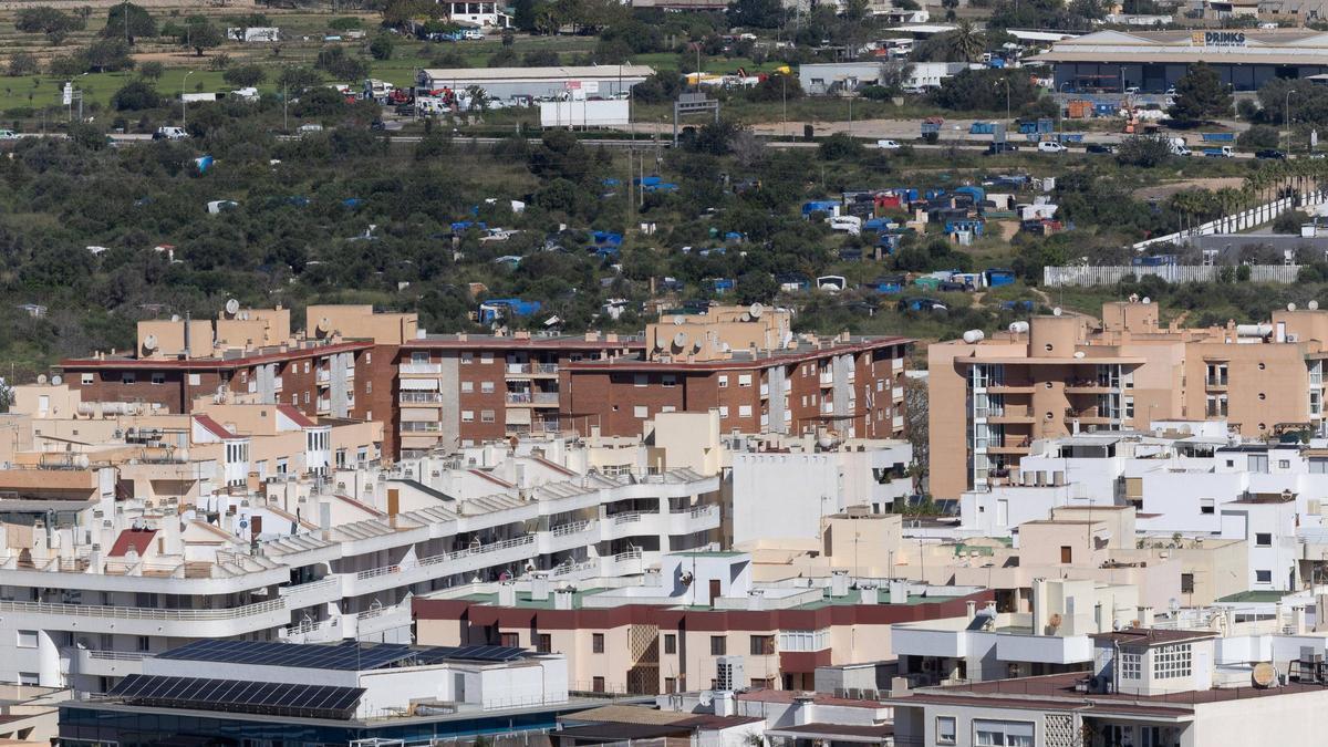 Houses in Ibiza Town.