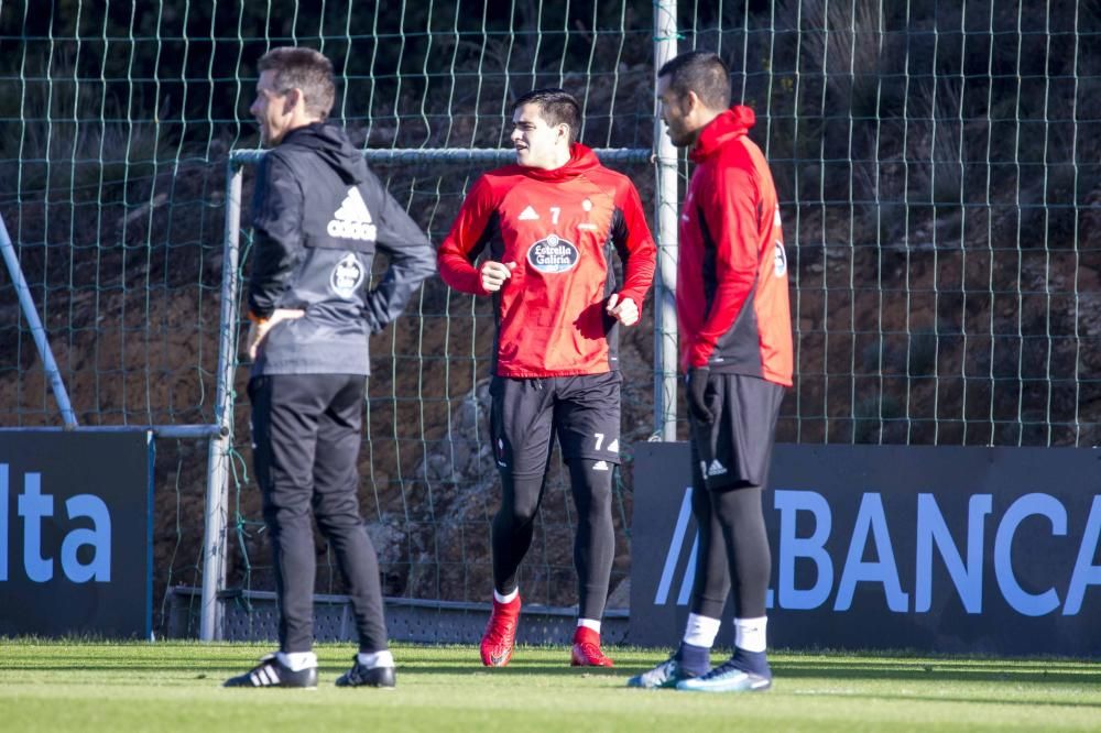 Entrenamiento del Celta a puerta cerrada