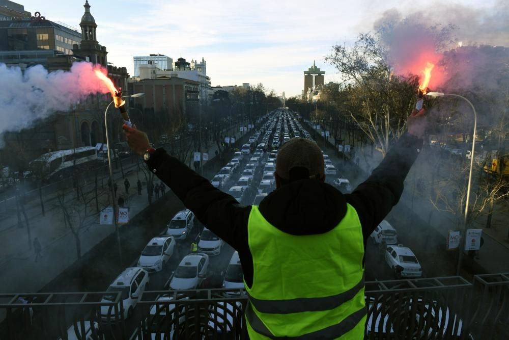 Huelga de taxis en Madrid