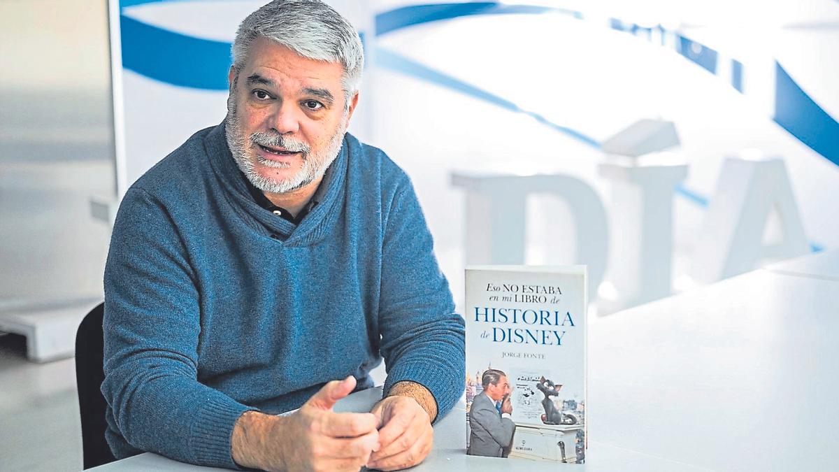 Un instante de la entrevista concedida por Jorge Fonte, ayer en el periódico EL DÍA - La Opinión de Tenerife.
