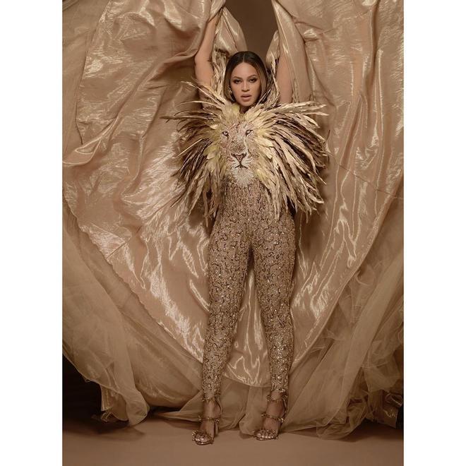 Traje de Bayoncé para la gala 'Wearable Art'. Instagram @beyonce