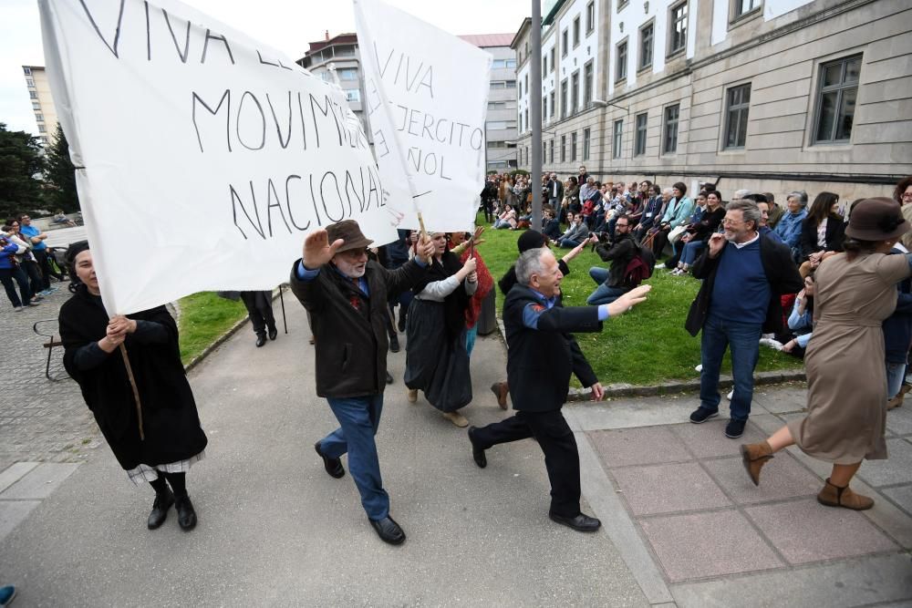 Memoria histórica | Las calles de Pontevedra revivieron ayer la represión del 36 contra las mujeres