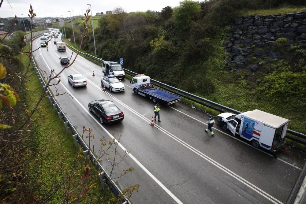 Accidente en la variante a la altura de Los Canapes