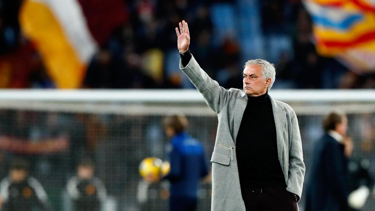 Mourinho, al término del partido de Coppa