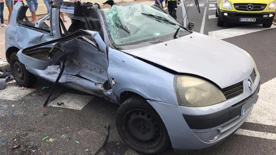 Una herida en el sexto accidente de la semana en las carreteras de Lanzarote