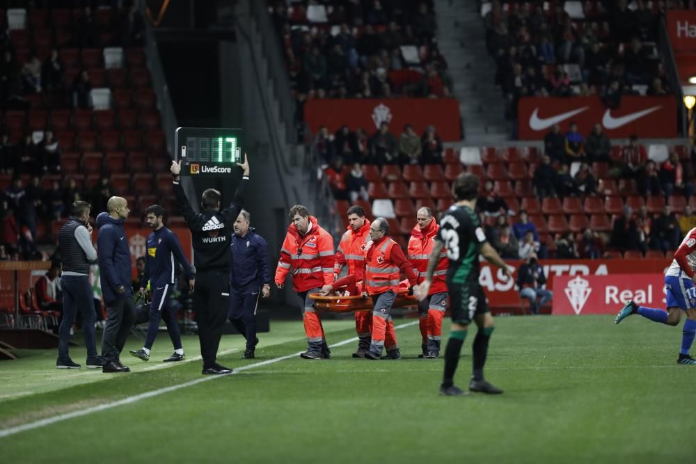 El partido entre el Sporting y el Elche, en imágenes